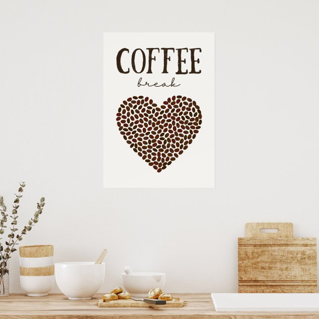 Kaffeepause Poster (Küche)