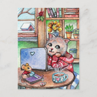 Kaffeepause Postkarte