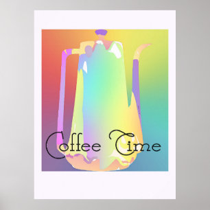 Kaffeepause Time Pastel Poster