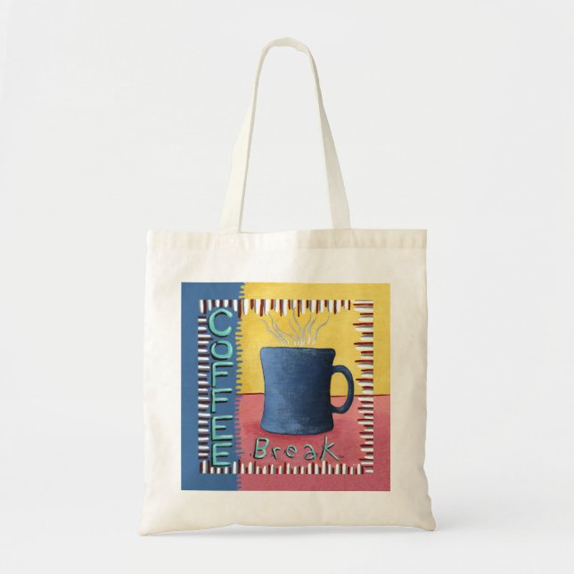 Kaffeepause Totbeutel Tragetasche (Vorne)