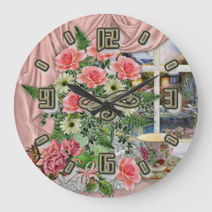 Kaffeepause-Uhr Große Wanduhr