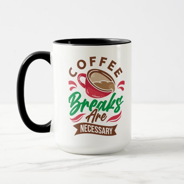 Kaffeepausen sind notwendig tasse (Links)