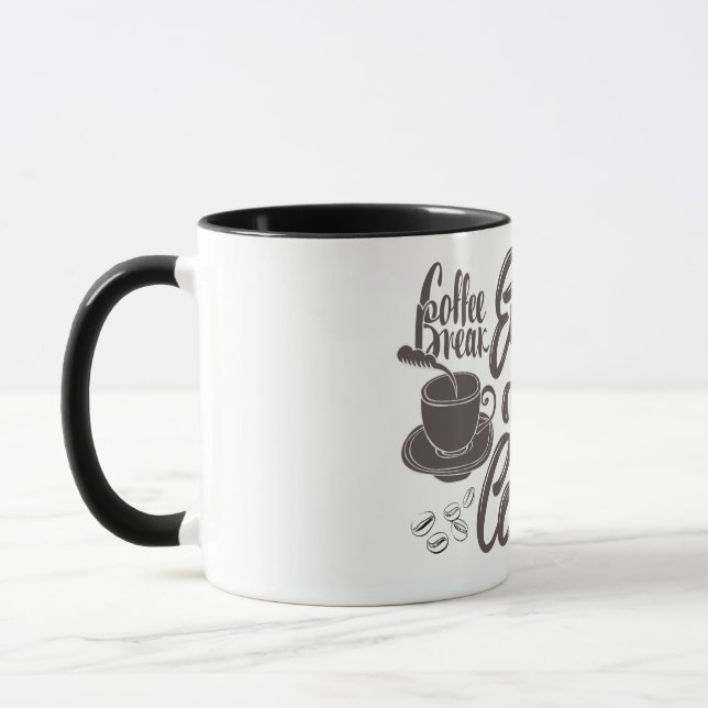 Kaffeepausen-Tassendesign Tasse (Links)