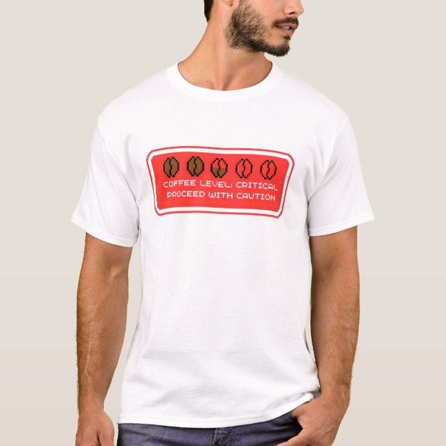 Kaffeepiegel: kritisch T-Shirt (Vorderseite)