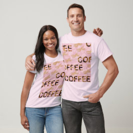 Kaffeepink und Gold T-Shirt