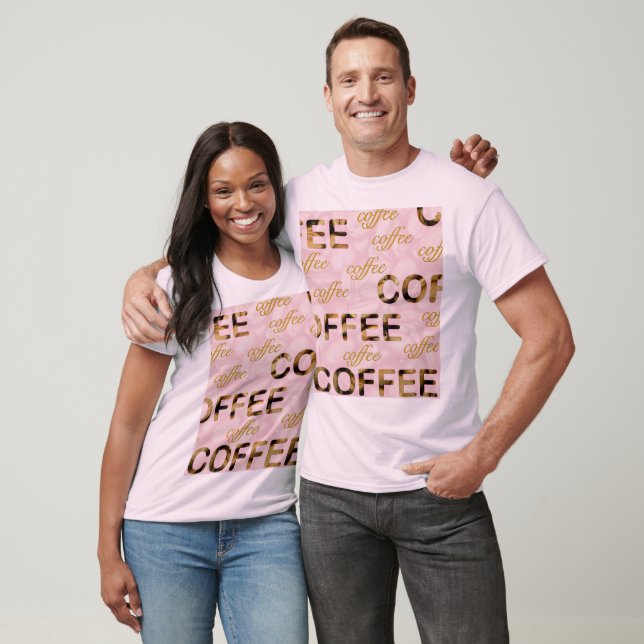 Kaffeepink und Gold T-Shirt (Unisex)