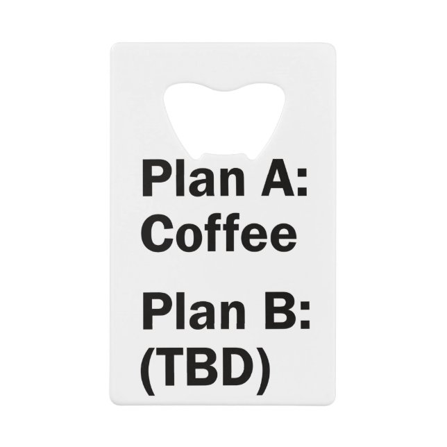 Kaffeeplan Geldbeutel Flaschenöffner (Vorderseite)