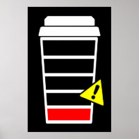 Kaffeeposter, Koffein, ICONS, schwarz,