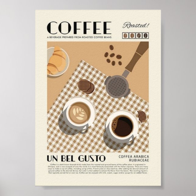 Kaffeeposter | Matte Giclée Print Poster (Vorne)