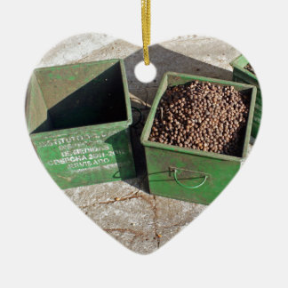 Kaffeeproduktion Keramik Ornament