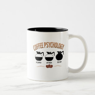 Kaffeepsychologie Zweifarbige Tasse
