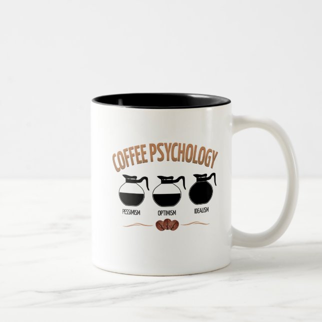 Kaffeepsychologie Zweifarbige Tasse (Rechts)