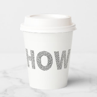 Kaffeepulver Pappbecher