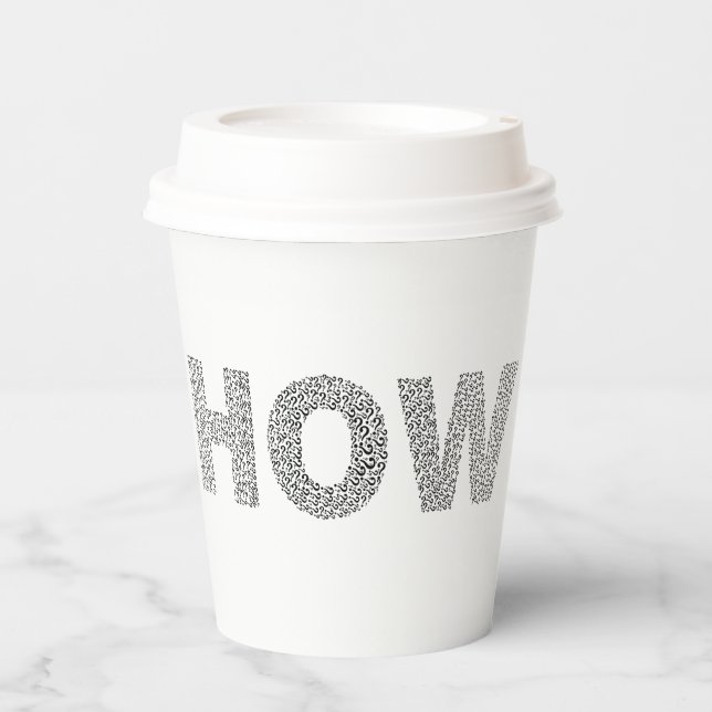 Kaffeepulver Pappbecher (Vorderseite)