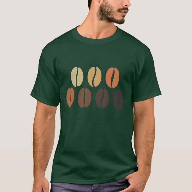 Kaffeeröster Kaffee rösten Bohnen Geschenk T-Shirt (Vorderseite)
