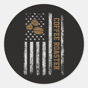 Kaffeeröster Runder Aufkleber