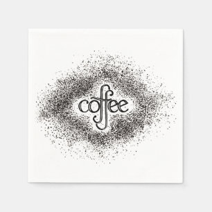 Kaffeesatz-Cocktail-Servietten (2 Sets von 50) Serviette