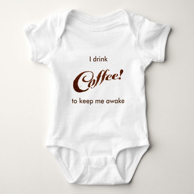 Kaffeesatz-Kaffee - Baby-Ausstattung Baby Strampler (Vorderseite)