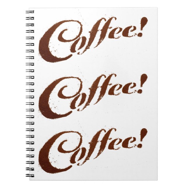 Kaffeesatz-Kaffee - Notizbuch Notizblock (Vorderseite)