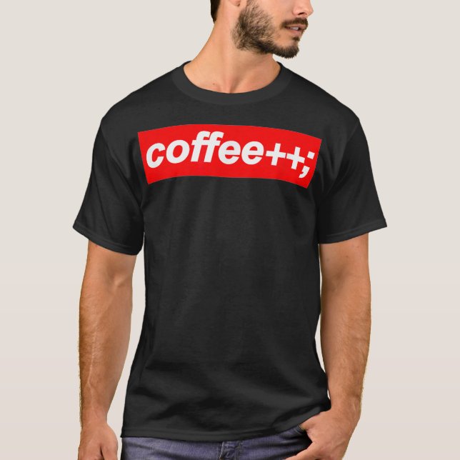 Kaffeeschlaf-Programmierer programmieren lustig T-Shirt (Vorderseite)