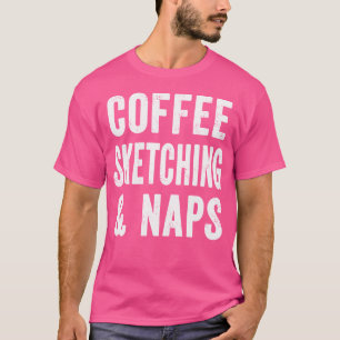 Kaffeeschneiden und Nickerchen, die Anime Girls Co T-Shirt