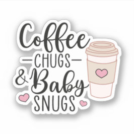 Kaffeeschuhe und Baby Snugs, NICU Nurse L&D Nurse Aufkleber