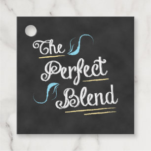 Kaffeeshop-Chalkboard Die perfekte Mischung Geschenkanhänger