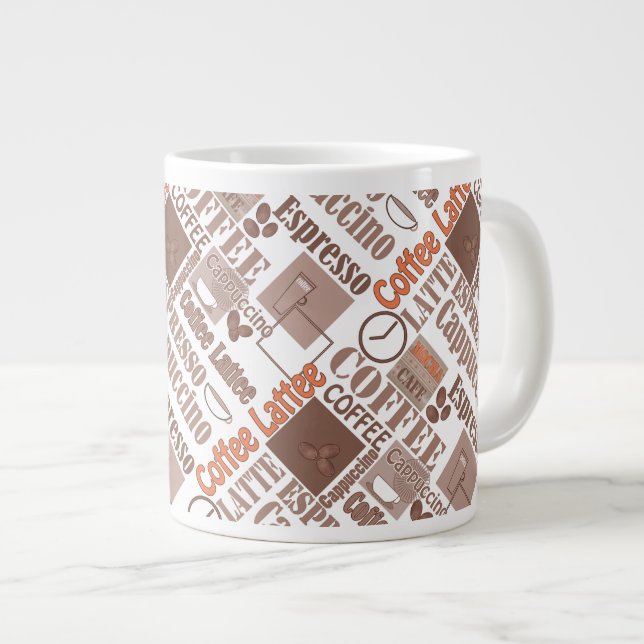 Kaffeespresso-Tasse Jumbo-Tasse (Vorderseite Rechts)