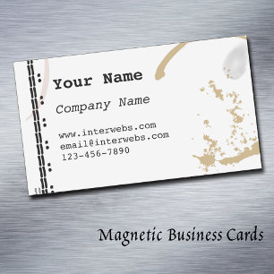 Kaffeestain Schreibart kundenspezifische magnetisc Magnetische Visitenkarte