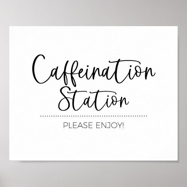 Kaffeestation, Espresso-Bar Poster (Vorne)