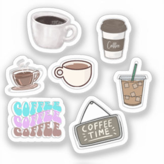 Kaffeesticker Aufkleber