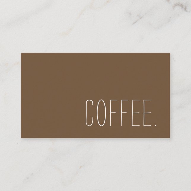 Kaffeestube-Loyalitäts-einfacher Durchschlag Treuekarte (Vorderseite)