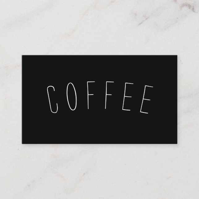 Kaffeestube-Loyalitäts-einfacher Treuekarte (Vorderseite)