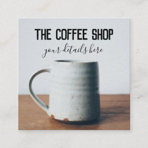 Kaffeestube Quadratische Visitenkarte