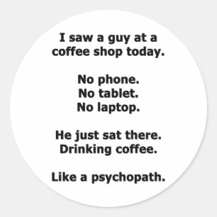 Kaffeestube Runder Aufkleber