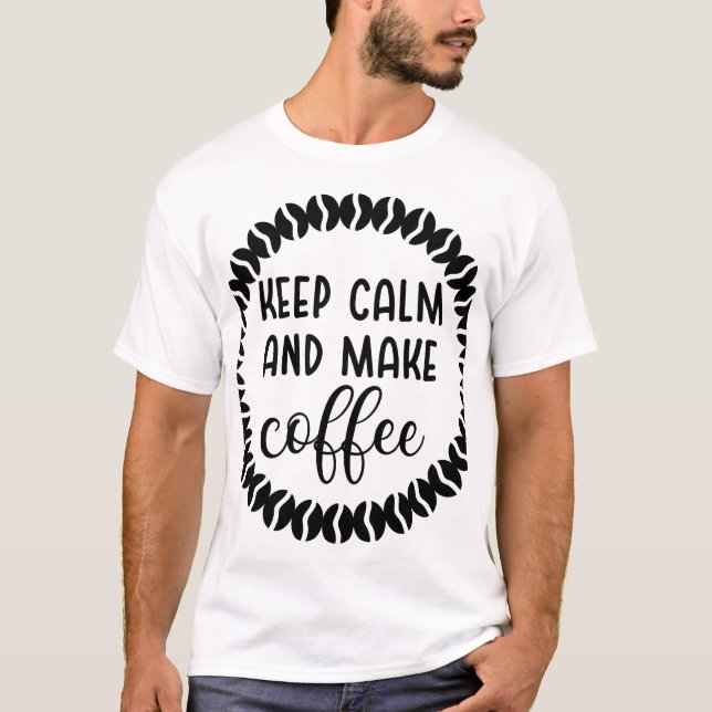 Kaffeet-Shirt, Kaffeeshirt, Kaffeeteeshirt, Kaffee T-Shirt (Vorderseite)