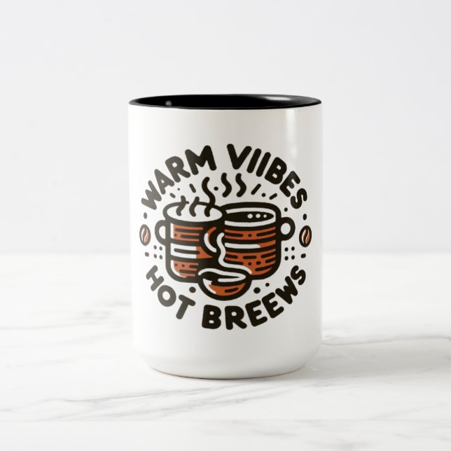 Kaffeetag Zweifarbige Tasse (Mittel)