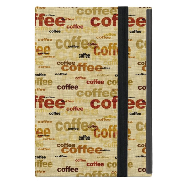 Kaffeetapfett iPad Mini Hülle (Vorderseite Geschlossen)