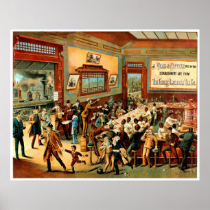 Kaffeetaschen - Drucken Poster