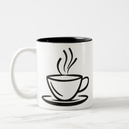 Kaffeetasse-Abbildung. II Zweifarbige Tasse