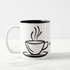 Kaffeetasse-Abbildung. Zweifarbige Tasse