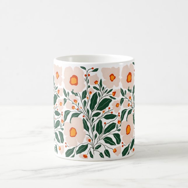 Kaffeetasse  Ästhetische Blume (Mittel)