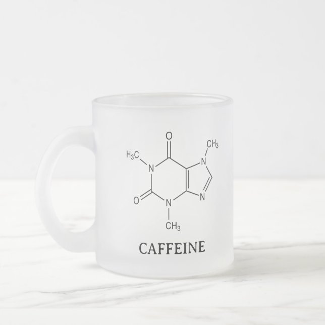 Kaffeetasse Beaker, Chemie Kaffeine Molekül (Links)