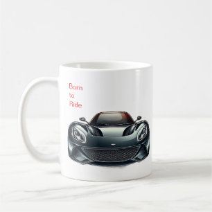 Kaffeetasse 'Born to Ride' / Geschenk für Motorrad