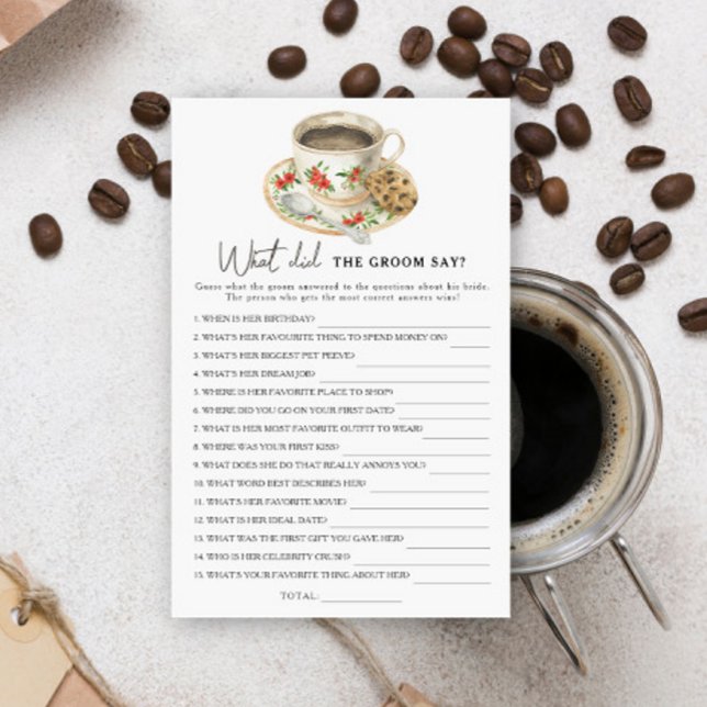 Kaffeetasse Brautparty Was hat der Bräutigam gesag (Von Creator hochgeladen)