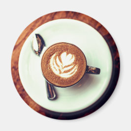 Kaffeetasse Cappuccino braunes, weißes Latte Magnet