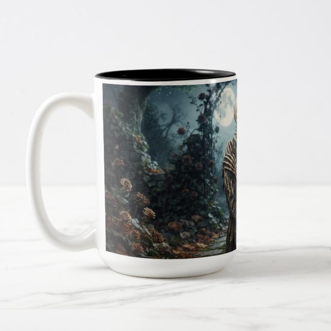 Kaffeetasse der Skelett-Hochzeit (Links)