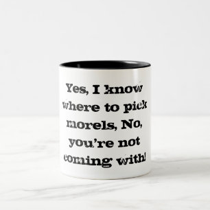 Kaffeetasse des lustigen Morcheljägers