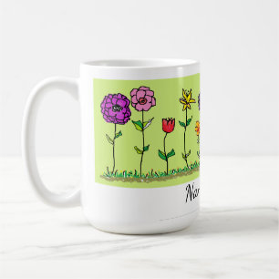 Kaffeetasse - Fünf einfache Blumen