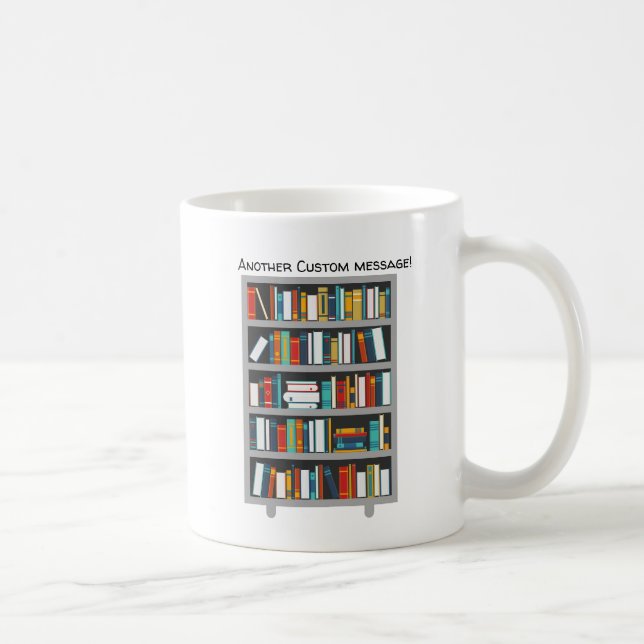 Kaffeetasse für Leser, ein Bücherwurm | (Rechts)